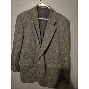 Vintage Barrington Suit Jacket  100% Wool  Mens Size 40 Mens Dark‎ Gray Blazer